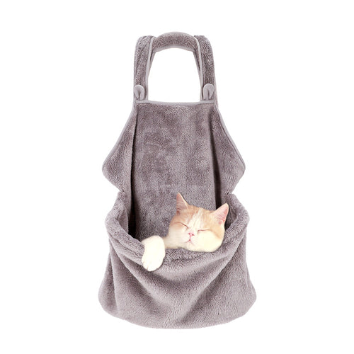 Pet Backpack for Dogs and Cats - Plush Dual Shoulder Bag
